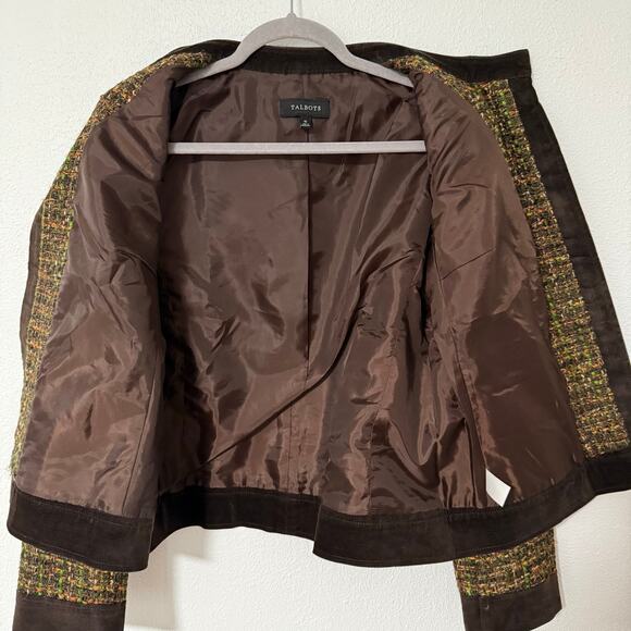 Talbots Women's Tweed Button Front Blazer Jacket Size 10 - Picture 4 of 13